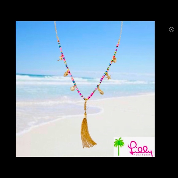 NWT LILLY PULITZER HI SUMMER TASSEL LONG NECKLACE